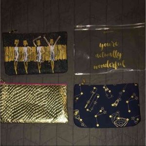 Gold Make-Up bags