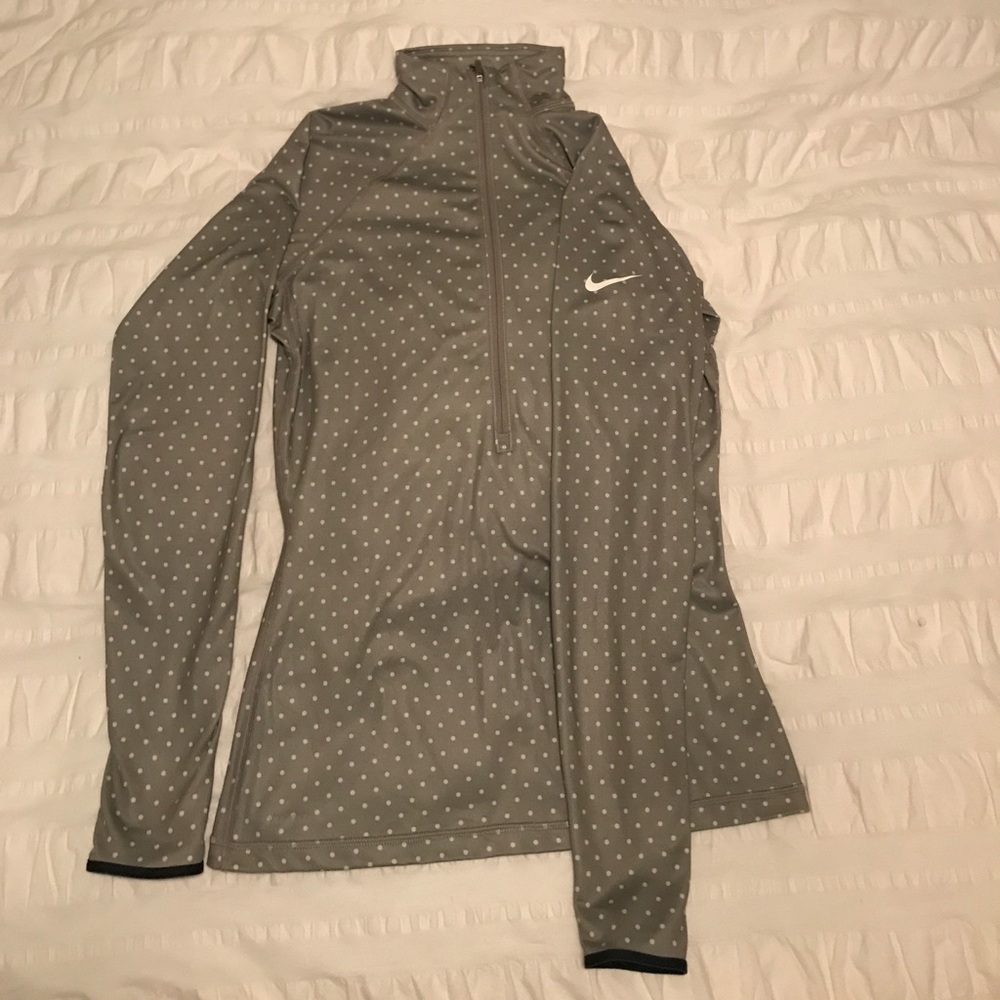 Nike Dri-Fit polka dot workout jacket (Medium)