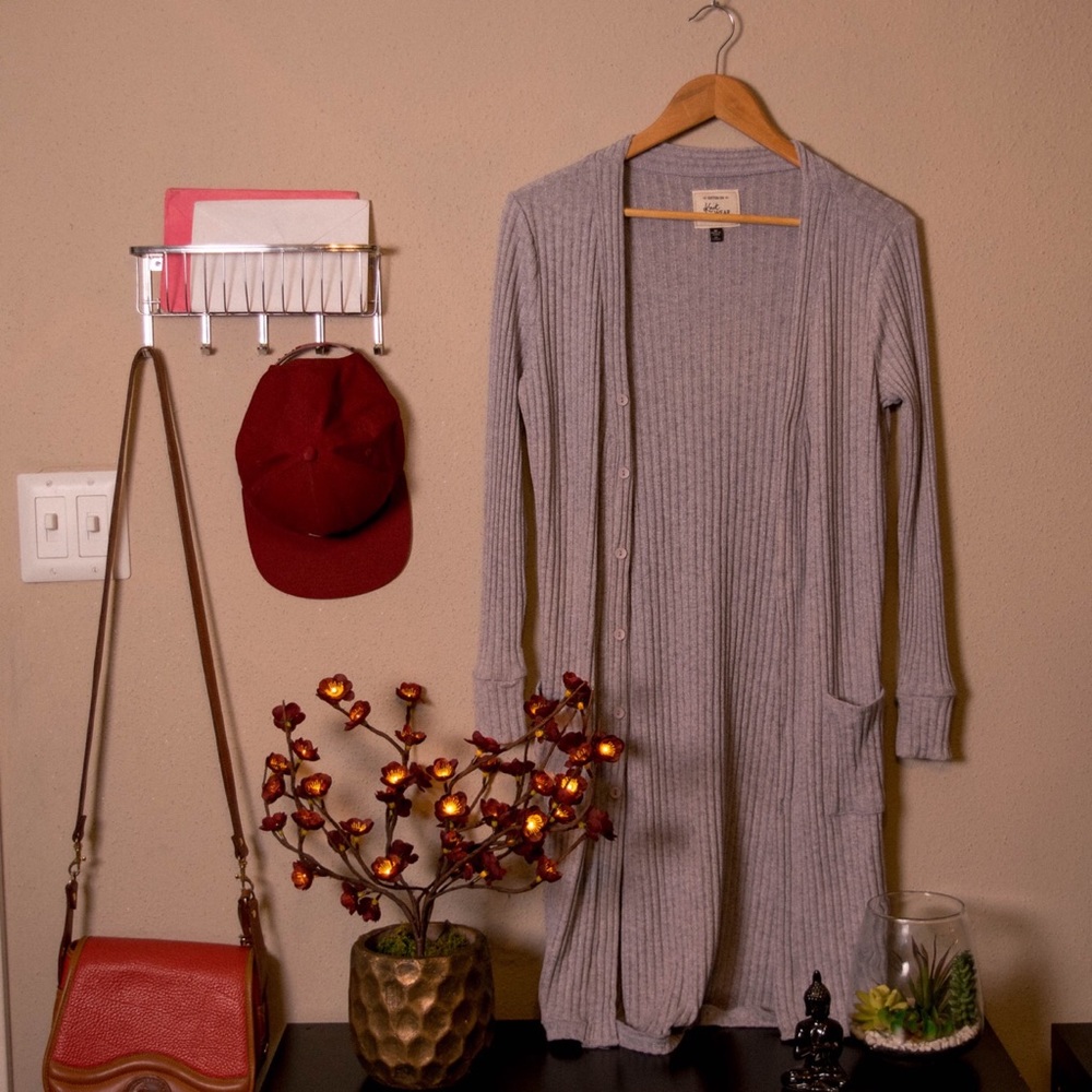 Long Grey Cardigan
