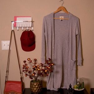 Long Grey Cardigan
