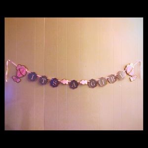 It's a girl birthday banner