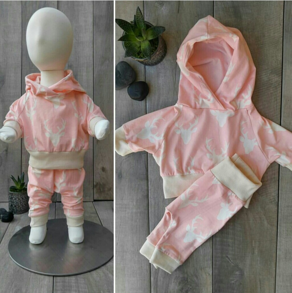 Pink buck pullover and higher