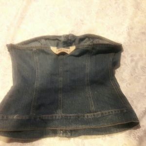 D&G strapless jean top..no stretch in a small