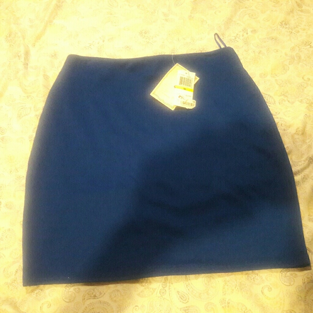 Nwt royal blue skirt with turquoise stripe i