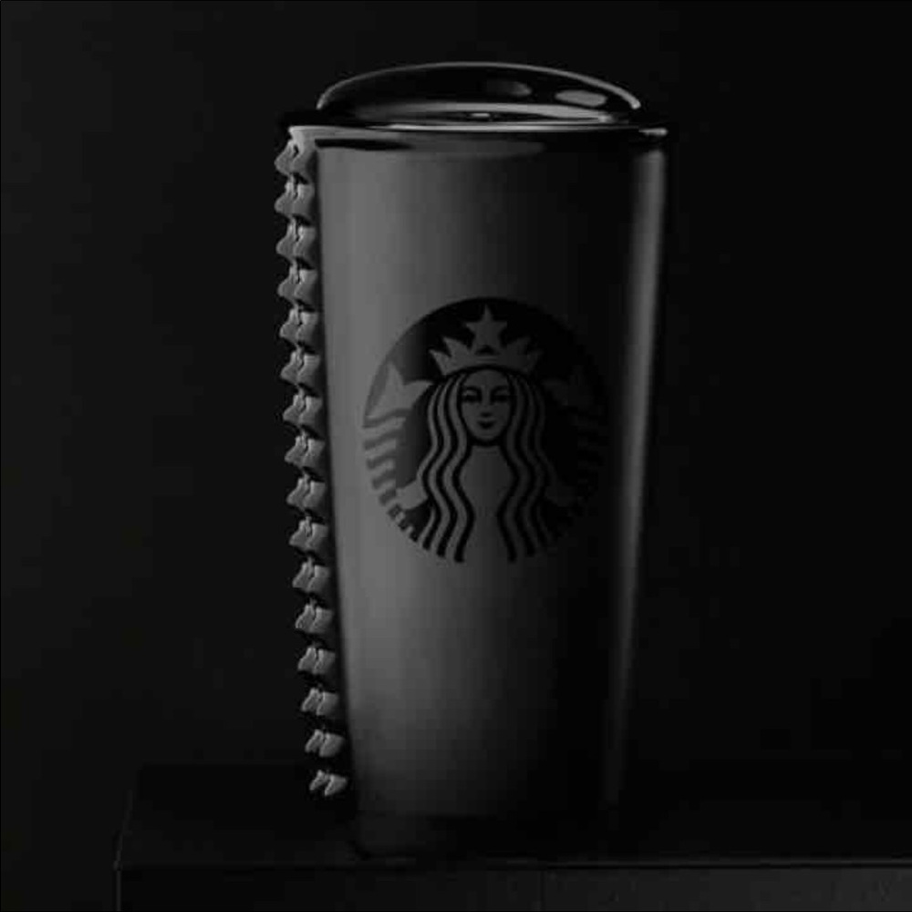 New HTF black studded Starbucks cups