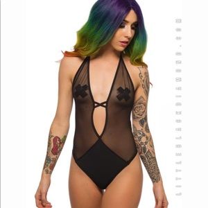 Littleblackdiamond mesh bodysuit