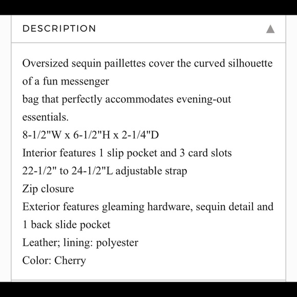 SALE 🌹MICHAEL KORS SEQUINS GINNY MEDIUM MESSENGER - Picture 8 of 8