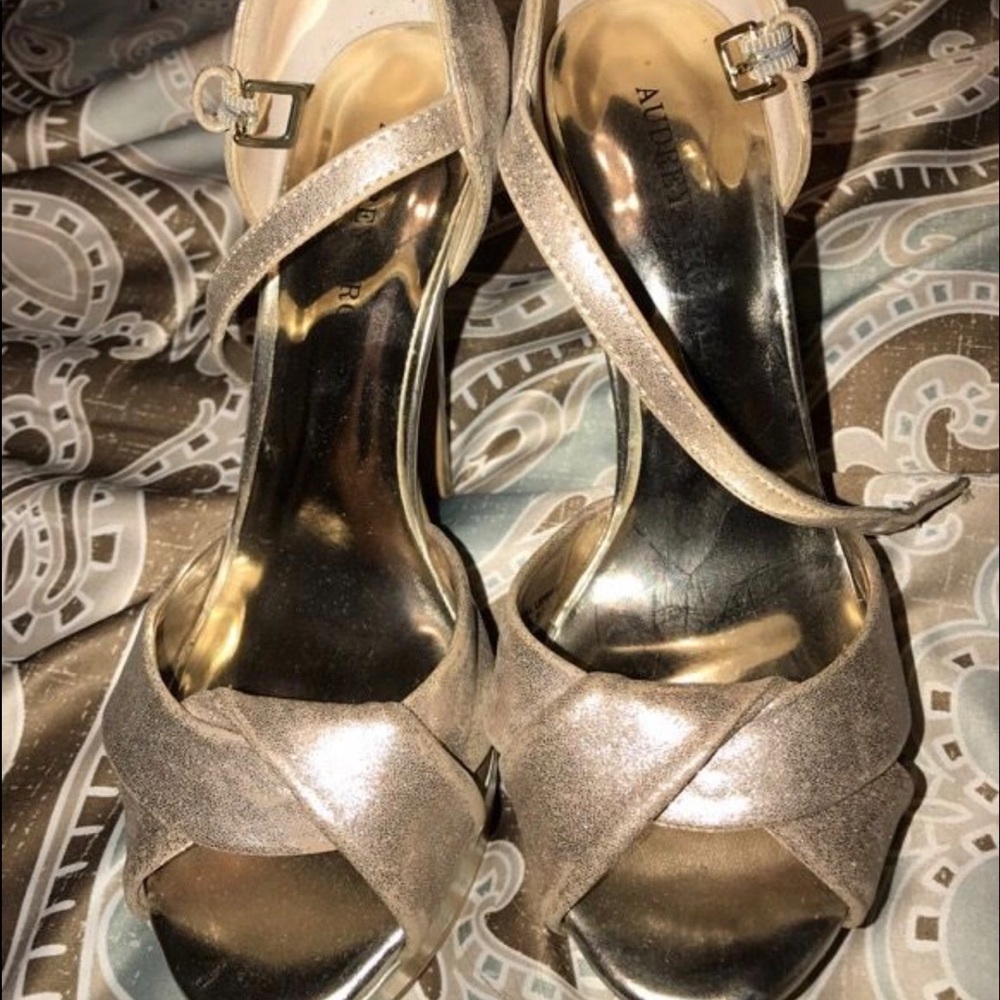Audrey Brooke rose gold heels