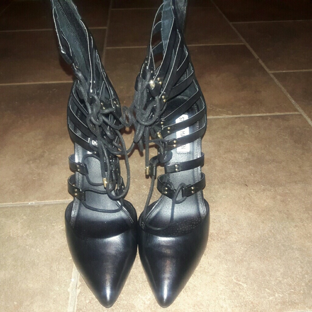 steve madden lace up heels