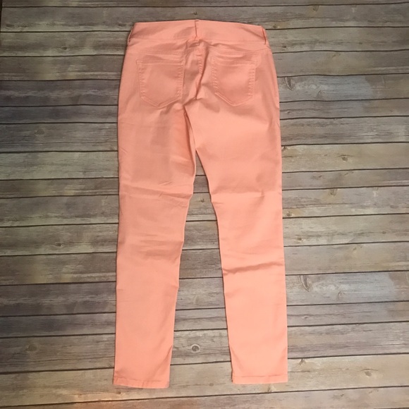 Maurices Medium Regular 7/8 Orange Skinny Jeans - Picture 4 of 4