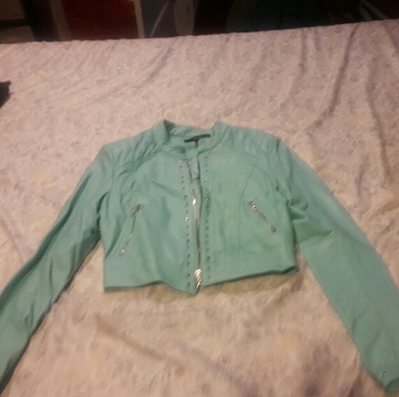 forever 21 light turquoise jacket - Picture 3 of 3