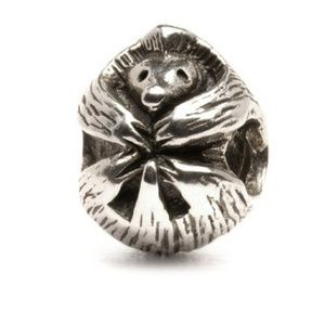 Troll bead silver porcupine in excellent condition
