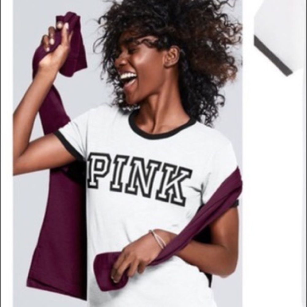 PINK Ringer Tee