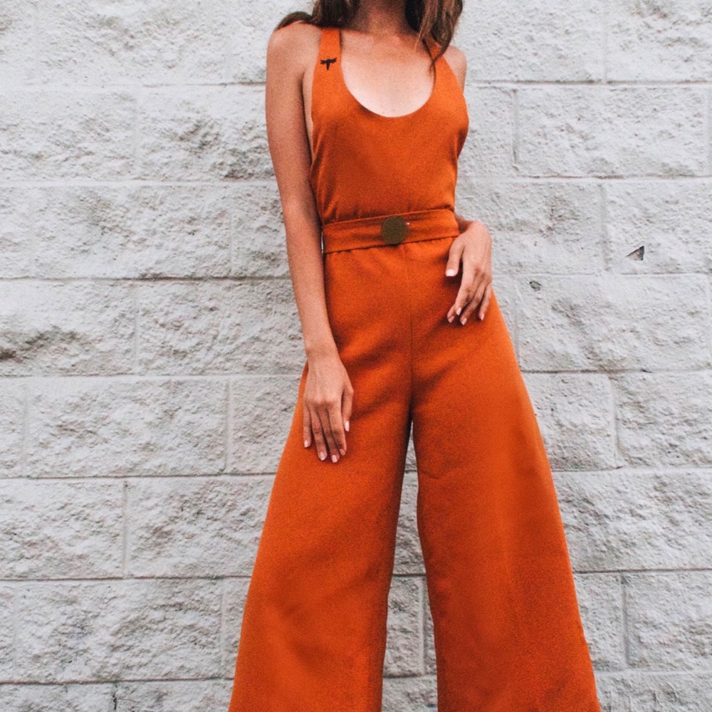 Orange Romper