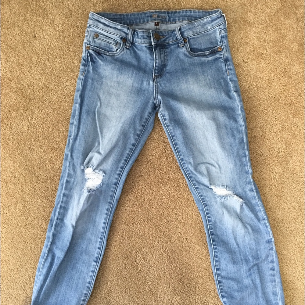 Low rise boyfriend pants