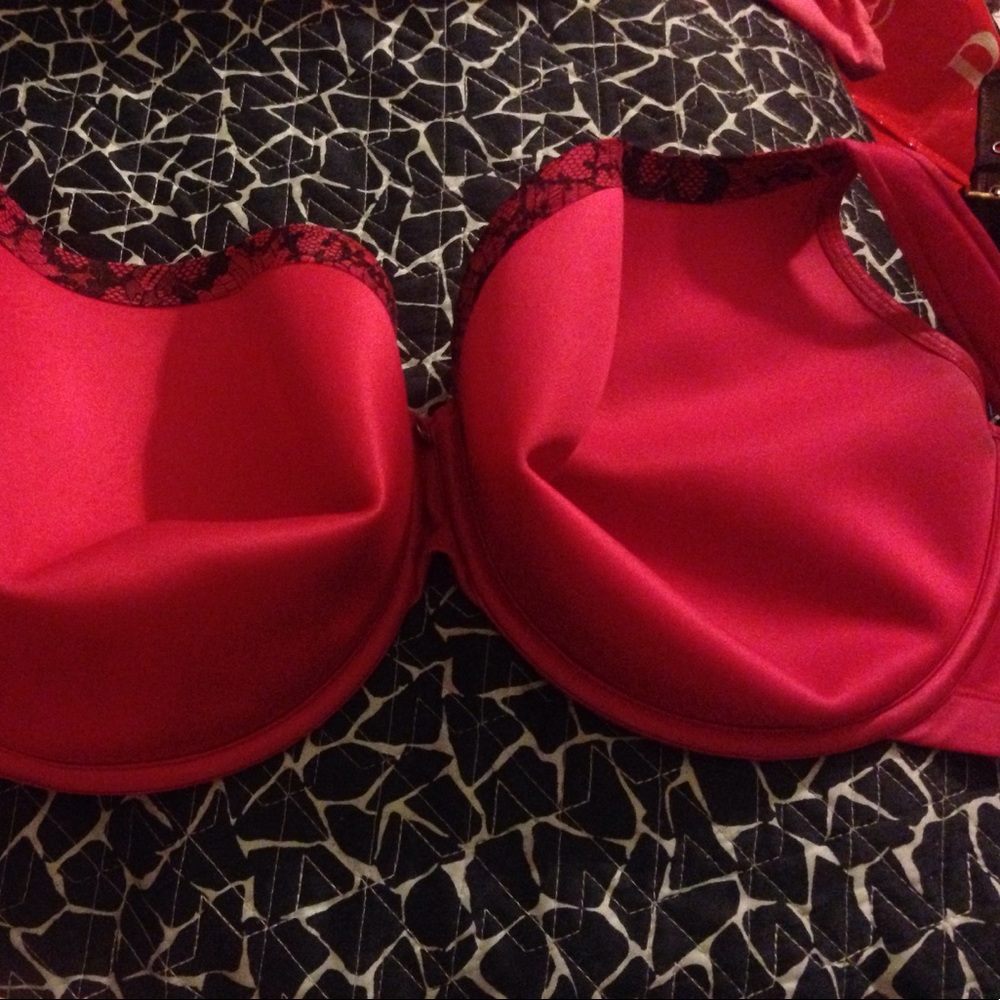 Red 42DDD bra (gently use)