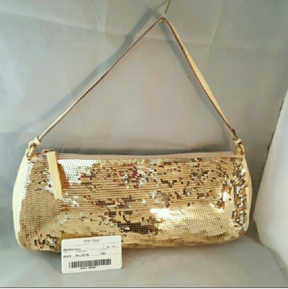 Prada MIU MIU Sequinned Evening Bag