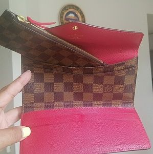Josephine Wallet Damier Ebene  canvas Authentic