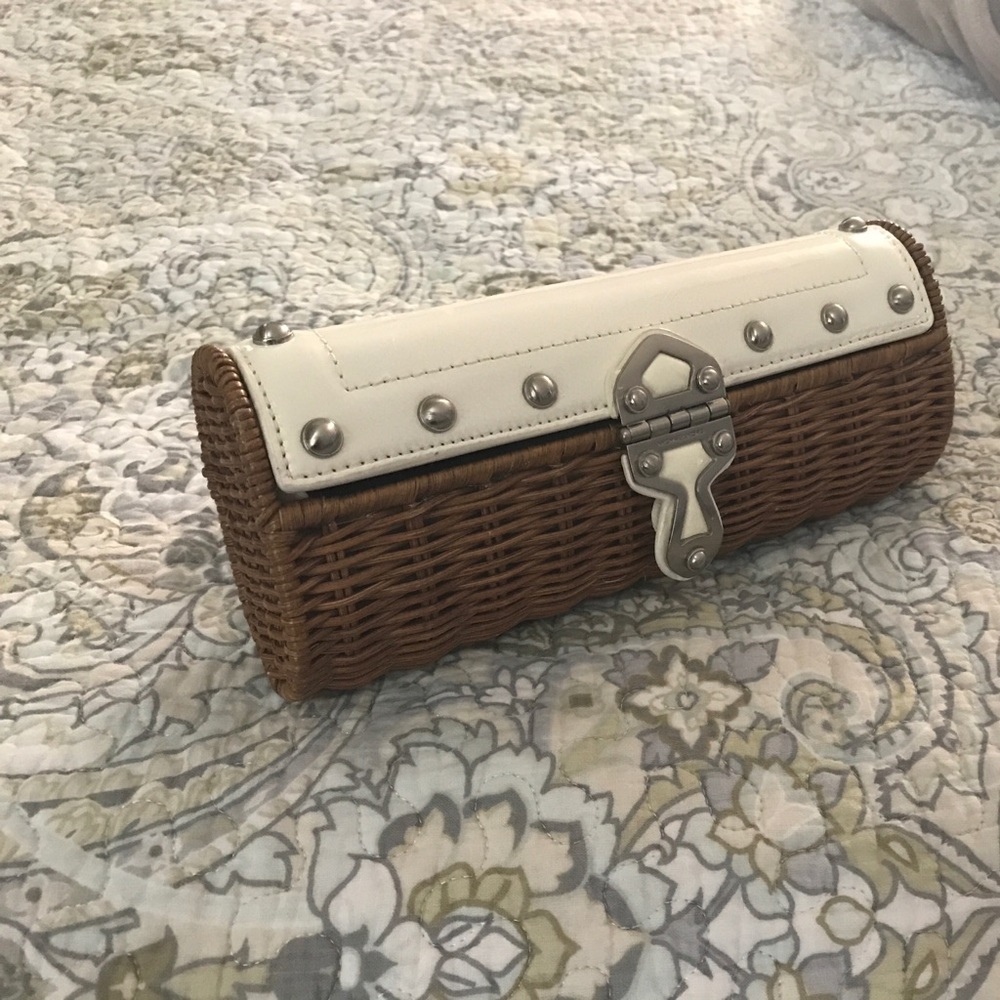 Michael Kors Woven Straw Clutch