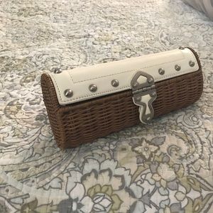 Michael Kors Woven Straw Clutch