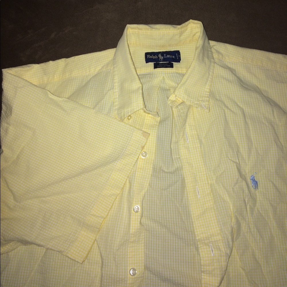 Short sleeved Polo shirt.