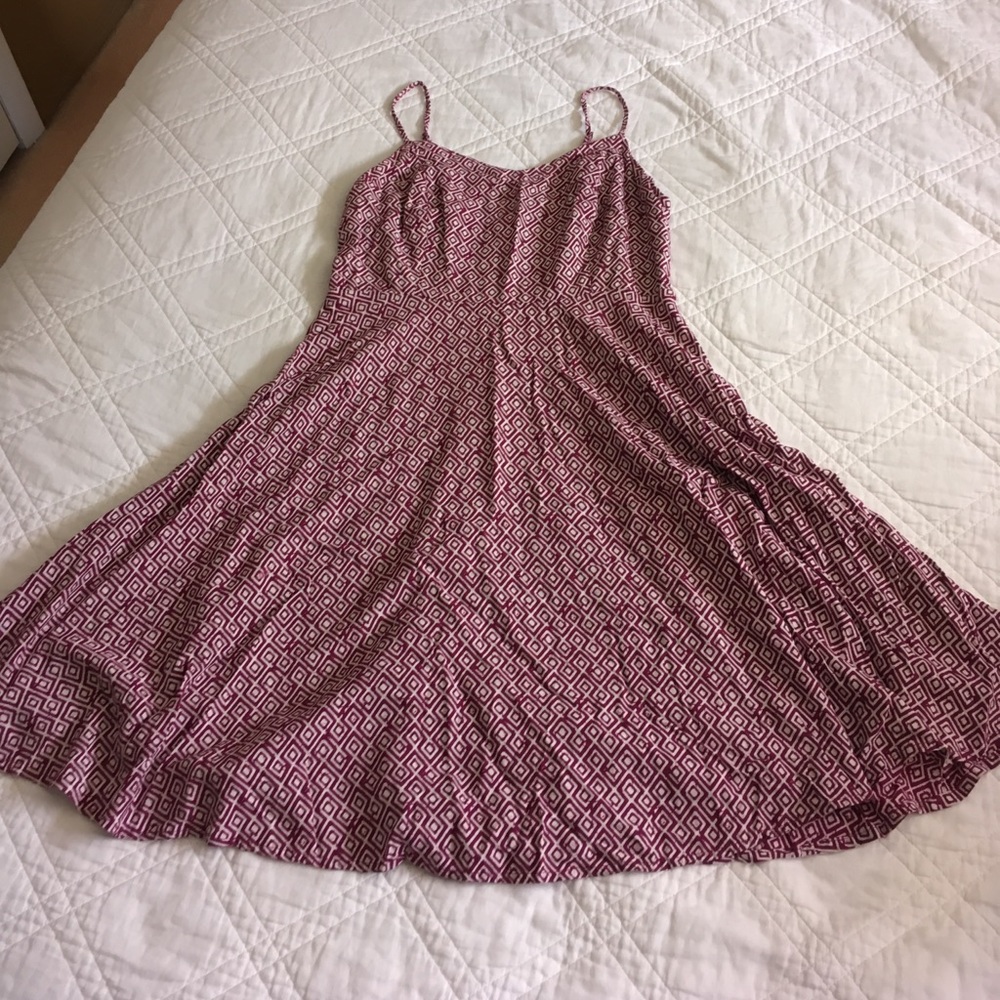 Purple Print Size S Dress