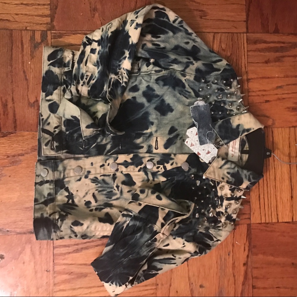 Acid Washed & Studded Banana Republic Jean Jacket