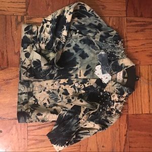 Acid Washed & Studded Banana Republic Jean Jacket