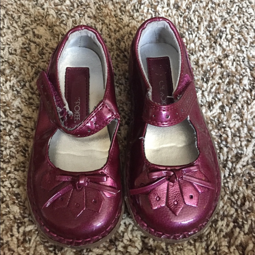 ⭐️3 for $15⭐️ Cherokee burgundy patent Mary Janes