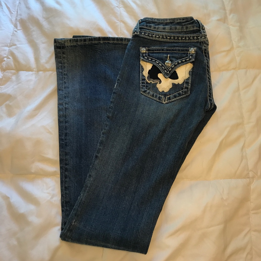 Cowhide Miss Me Jeans