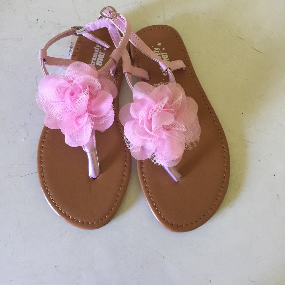 Extreme Me girl's flower sandal light pink 2