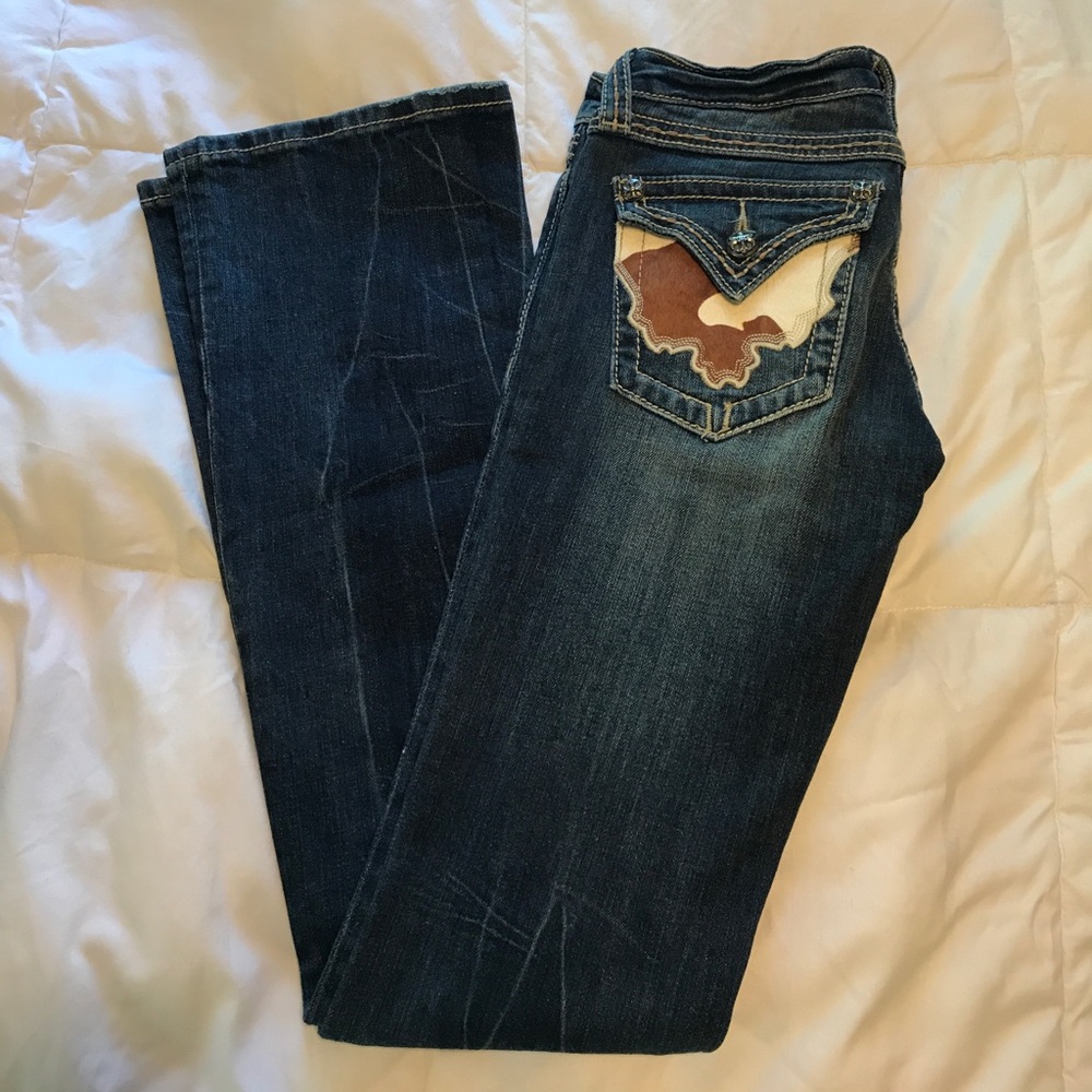 Cowhide Miss Me Jeans
