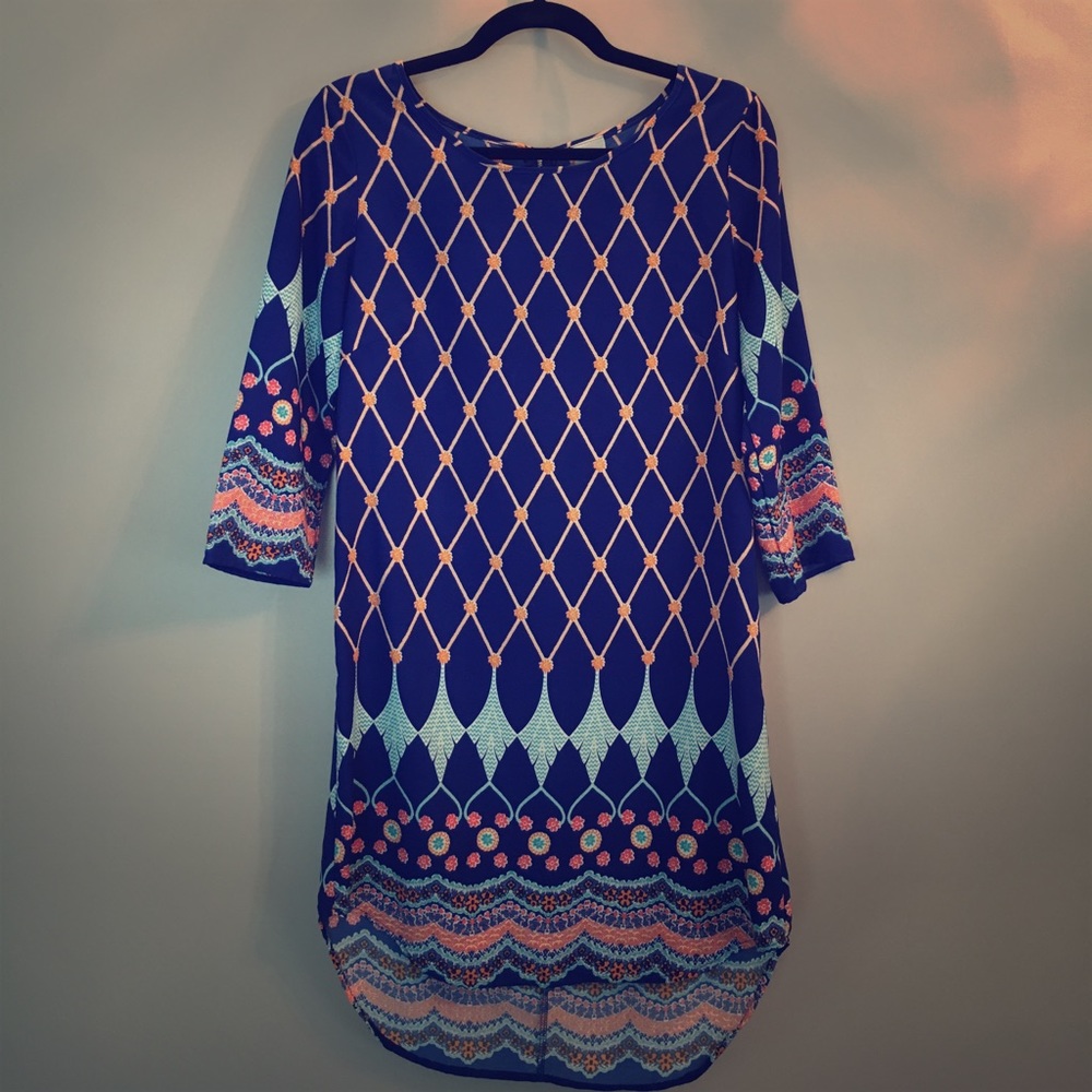 Printed Hi-low Dress