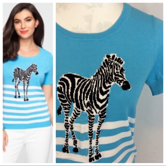 Talbots Tops - Talbots Zebra Sweater