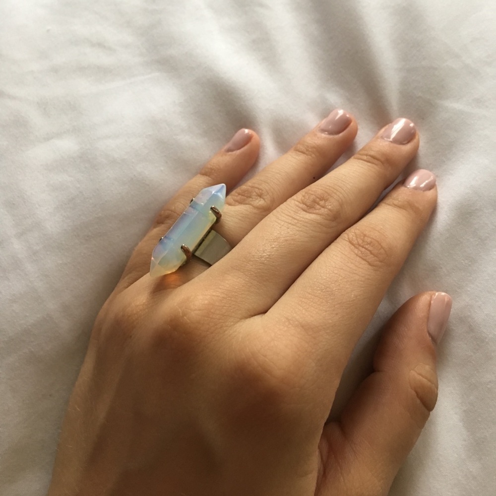 Opal Crystal Ring