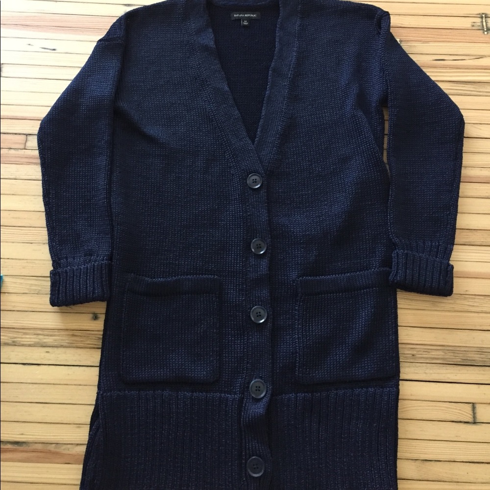 Banana republic long boyfriend cardigan