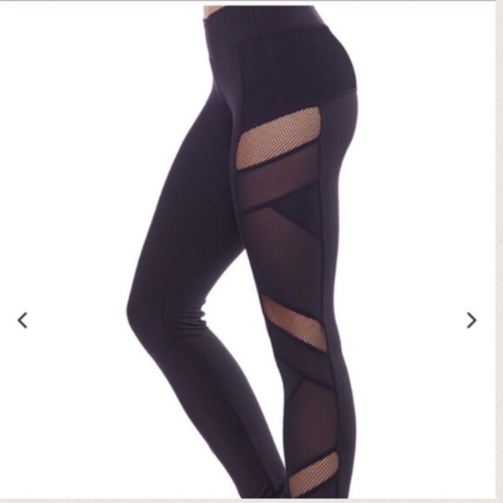 Electric yoga sexy mesh leggings
