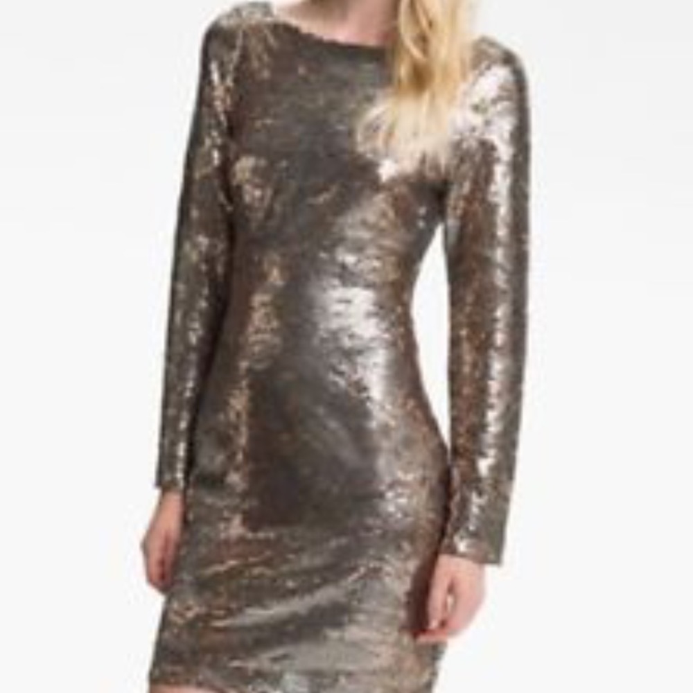 Jessica Simpson Sequin Dress Grey Satellite Falcon