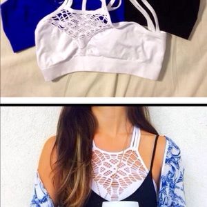 OS LF dream catcher crop top - WHITE