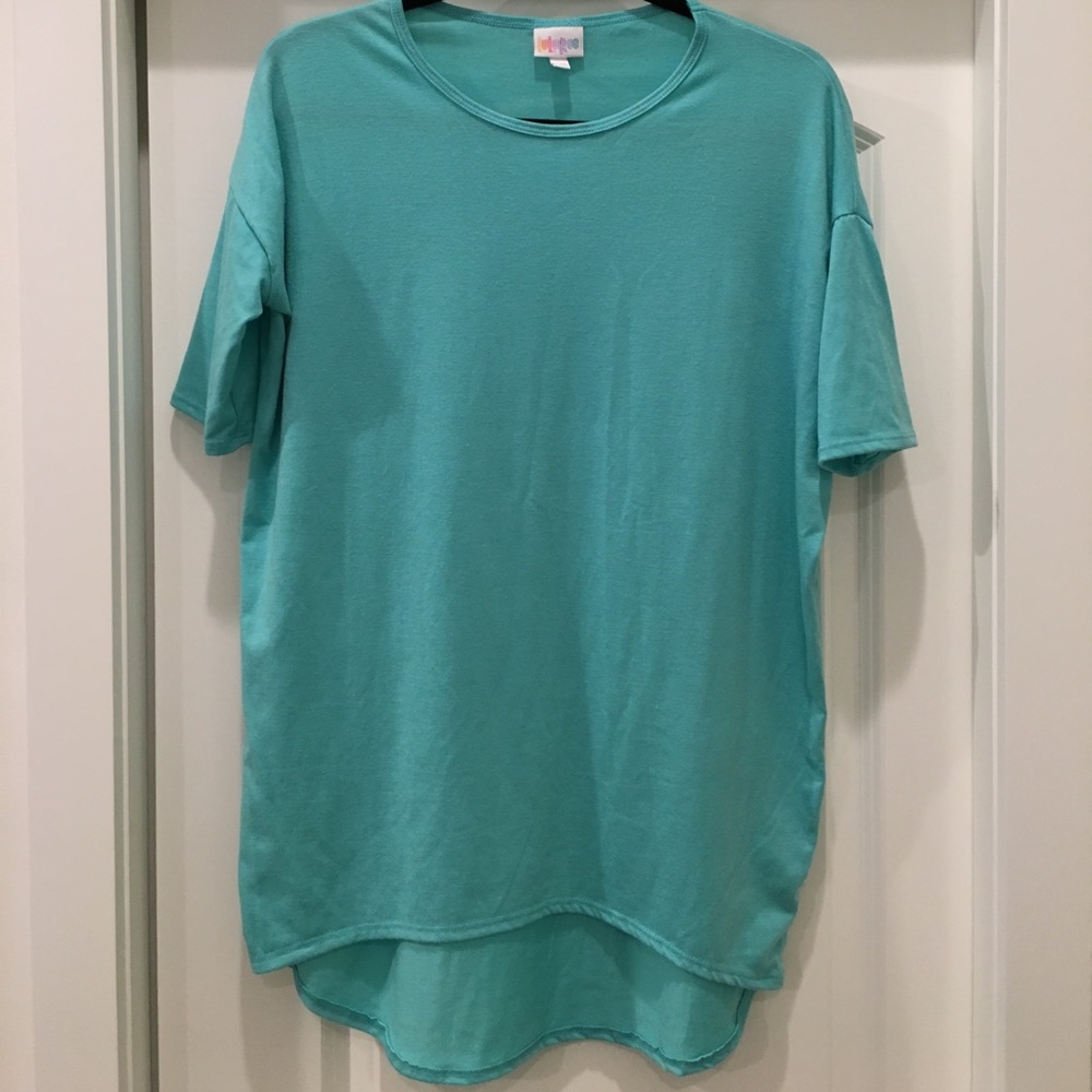 Lularoe Irma XXS in baby teal blue