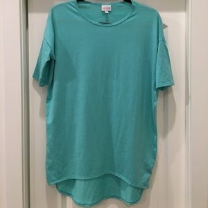 Lularoe Irma XXS in baby teal blue