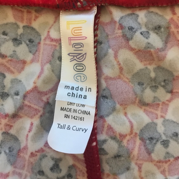 Lularoe Frenchie TC Leggings - Picture 3 of 3