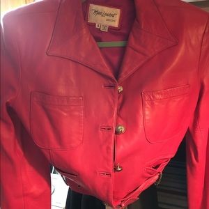 Hot pink butter soft leather jacket