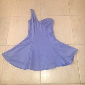 Periwinkle One-Shoulder Mini Dress