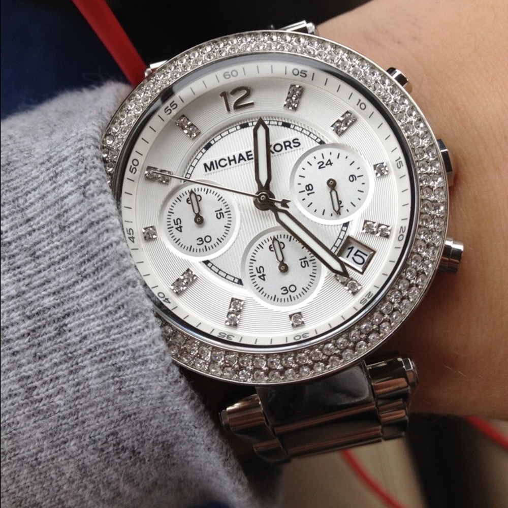 Michael Kors Silver Watch- So cute.