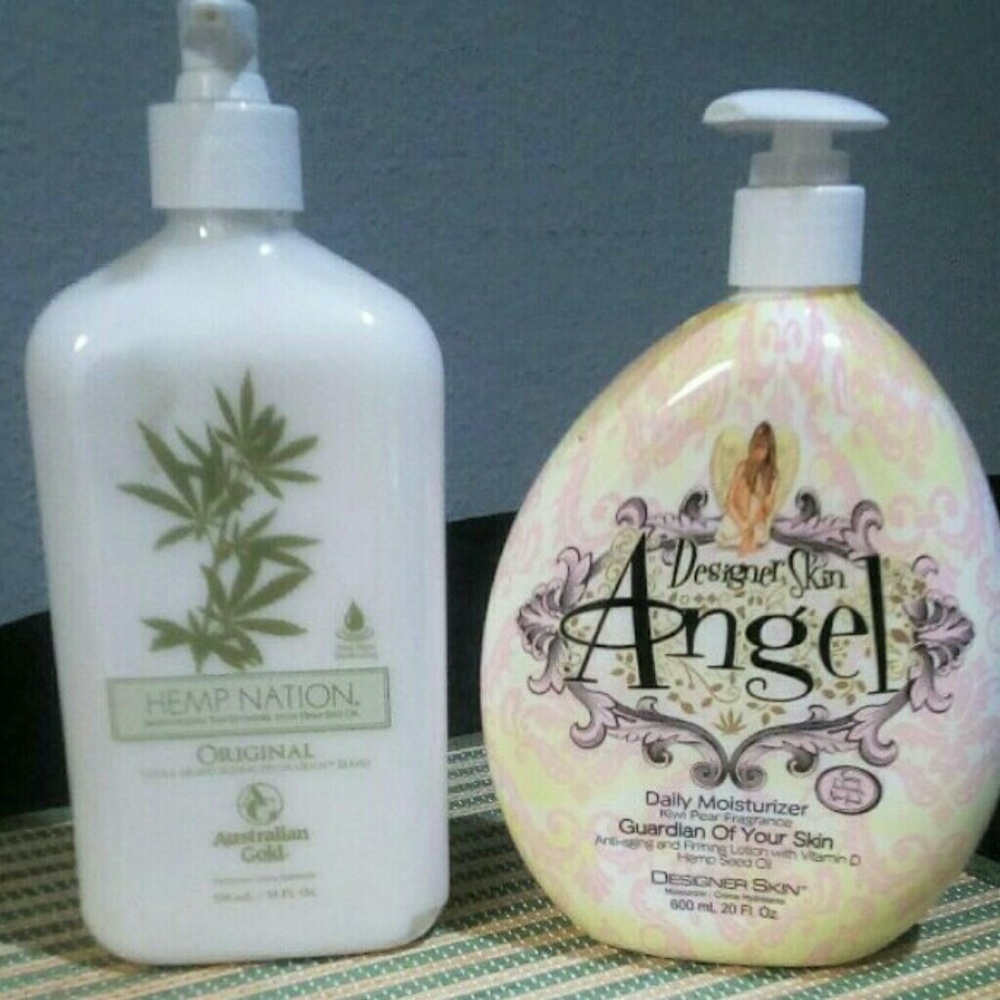 Hemp nation & angel tan extender + moisturizer