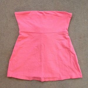 NEW XS Victoria's Secret coral strapless bra top