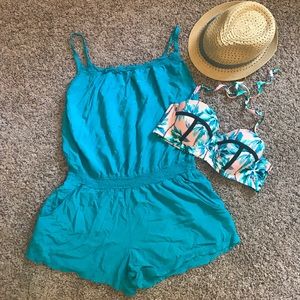 Teal Lightweight Romper