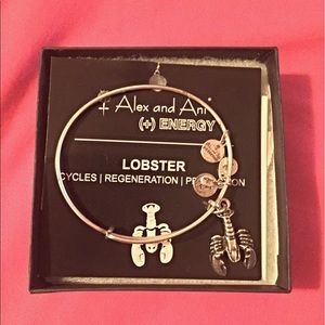 Alex and Ani Lobster Bangle Silver