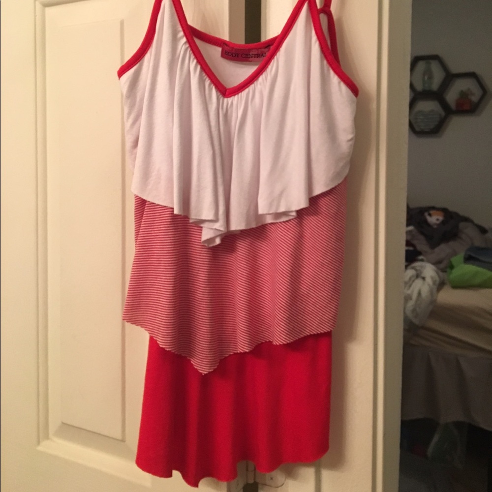 3-layered ruffled top